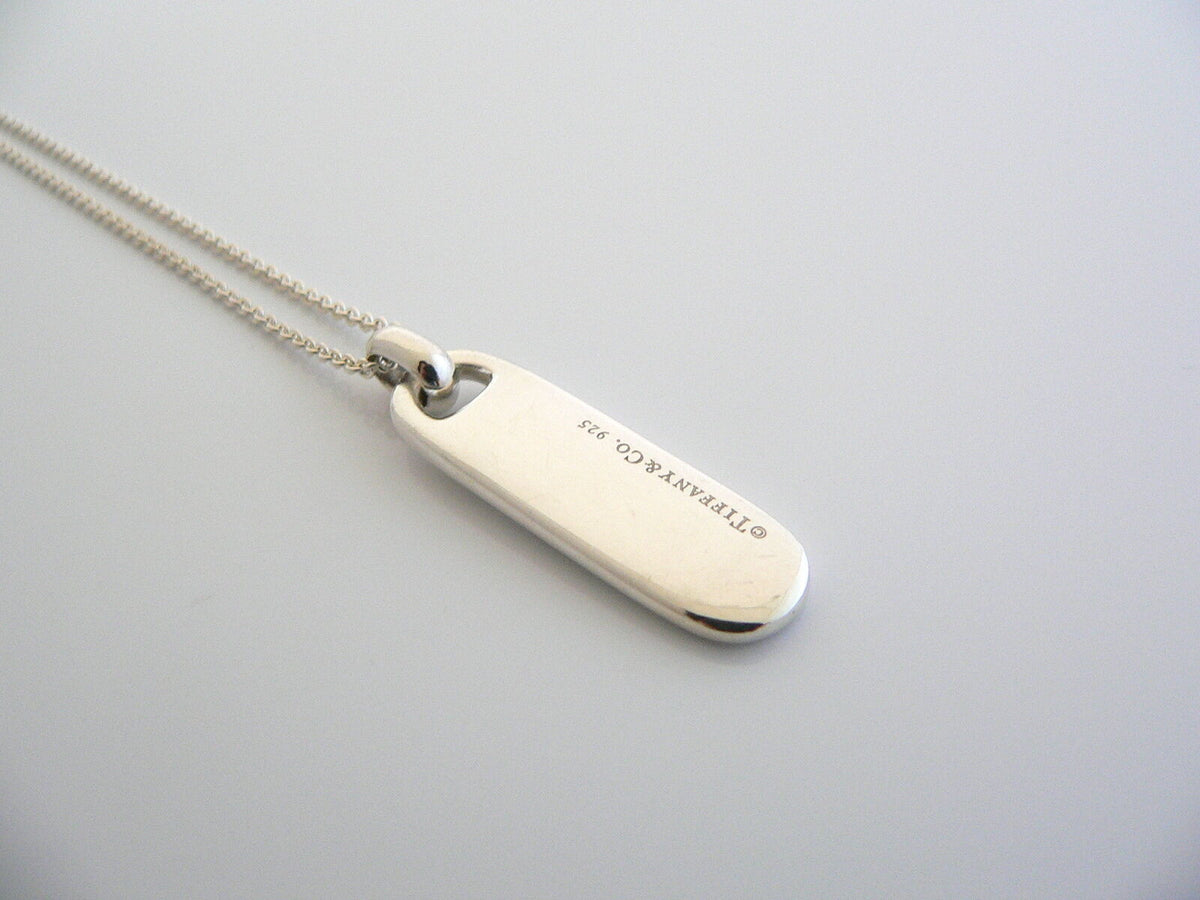 Tiffany dog 2025 tag heart necklace