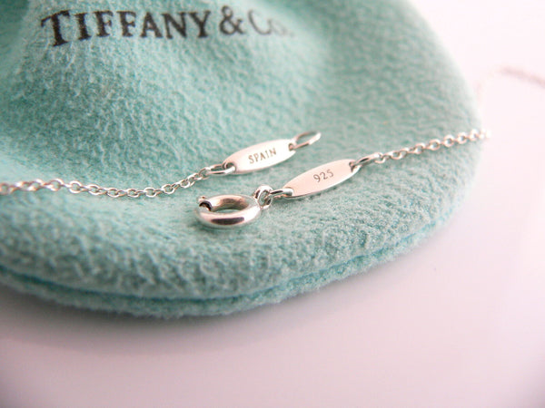 Tiffany & Co Silver Peretti Large Rock Crystal Eternal Circle Necklace Gift Love