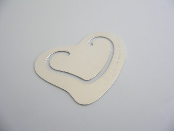 Tiffany & Co Heart Bookmark Silver Book Mark Gift Reader Lover Peretti T and Co