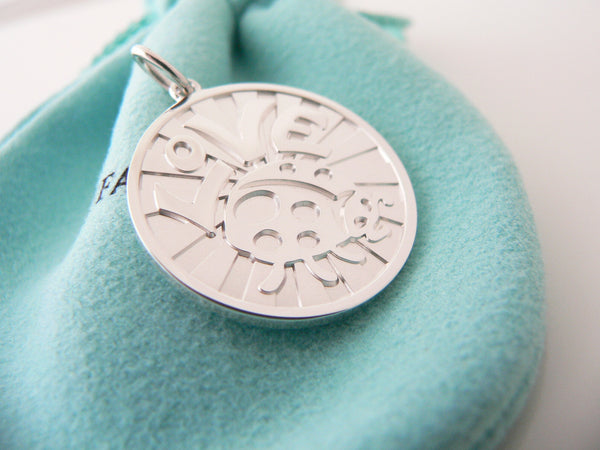 Tiffany Co Love Bug Ladybug Charm Round Circle Pendant 4 Necklace Bracelet MINT