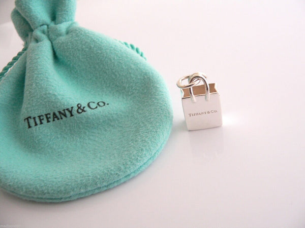 Tiffany & Co Shopping Bag Charm Bag Pendant for Necklace Bracelet Gift Pouch Excellent Condition