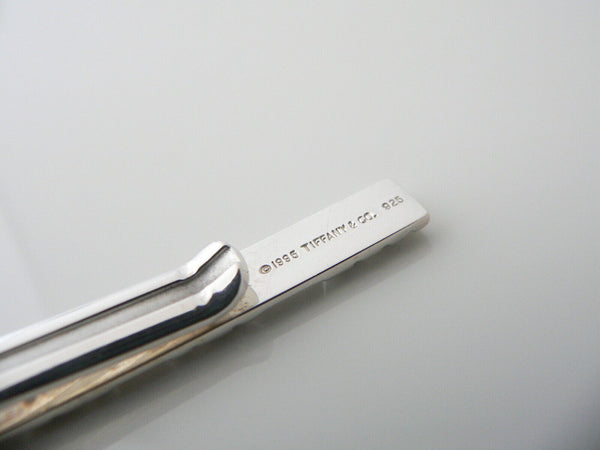 Tiffany & Co Atlas Roman Numeral Tie Money Clip Classic T Co Love Gift Pouch Man