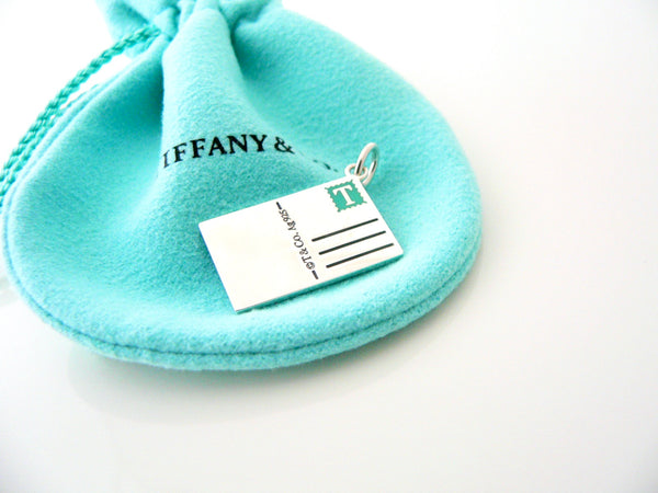 Tiffany & Co MIAMI Florida Postcard Blue Enamel Travel Charm 4 Necklace Bracelet MINT Souvenir