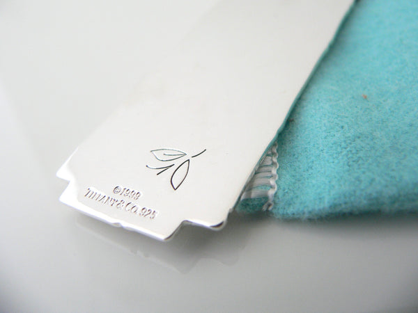 Tiffany & Co Silver Gold Nature LadyBug Bamboo Book Mark Bookmark Gift Pouch