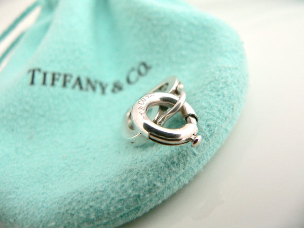 Tiffany & Co Silver Heart Love Circle Clasp 4 Necklace Bracelet Classic Gift for Her Birthday Christmas Anniversart Versatile