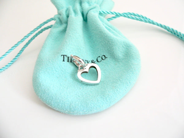 Tiffany & Co Silver Heart Love Circle Clasp 4 Necklace Bracelet Classic Gift for Her Birthday Christmas Anniversart Versatile