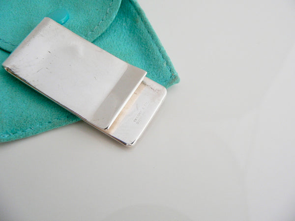 Tiffany & Co Silver USA Flag Silver Money Clip Red White Blue Enamel Holder