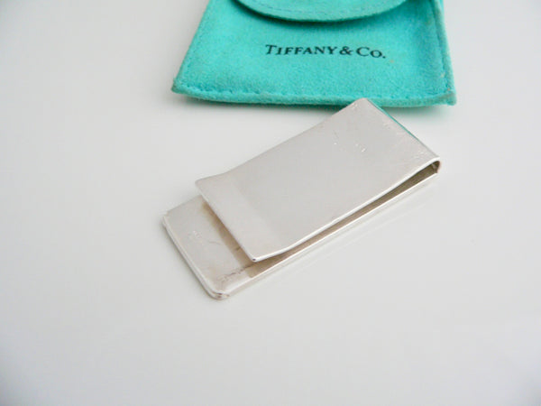 Tiffany & Co Silver USA Flag Silver Money Clip Red White Blue Enamel Holder