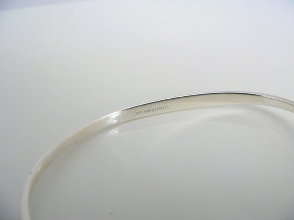 Tiffany & Co Silver Infinity Bangle Interlocking Bracelet Gift Love Rare