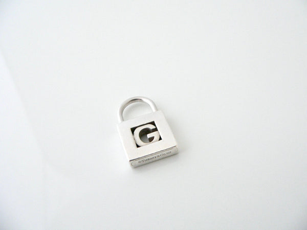 Tiffany & Co Alphabet G Padlock Charm Personalized Letter Pendant 4 Necklace Bracelet