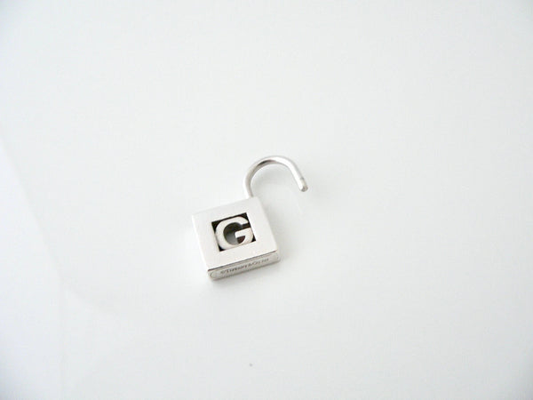 Tiffany & Co Alphabet G Padlock Charm Personalized Letter Pendant 4 Necklace Bracelet