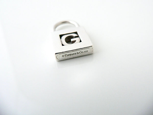 Tiffany & Co Alphabet G Padlock Charm Personalized Letter Pendant 4 Necklace Bracelet