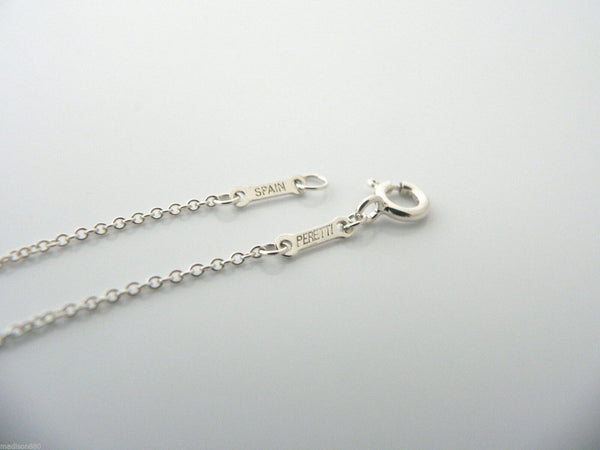 Tiffany & Co Silver Peretti Alphabet K Necklace Pendant Charm Chain Gift Love
