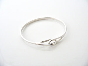 Tiffany & Co Silver Infinity Bangle Interlocking Bracelet Gift Love Rare