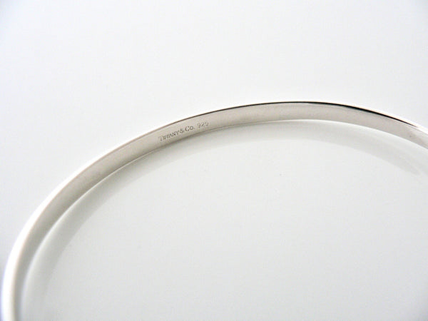 Tiffany & Co Silver Infinity Bangle Interlocking Bracelet Gift Love Rare