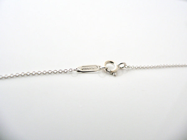Tiffany & Co Silver Teddy Bear Ribbon Bow Necklace Pendant Chain Gift Child Kid