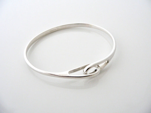 Tiffany & Co Silver Infinity Bangle Interlocking Bracelet Gift Love Rare