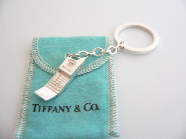 Tiffany & Co Cellphone Telephone Cell Phone Keyring Keychain Key Ring Gift Pouch