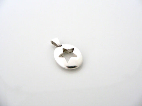 Tiffany & Co Star Charm Pendant Silver Stencil Cut Out Gift Love 4 Necklace T Co