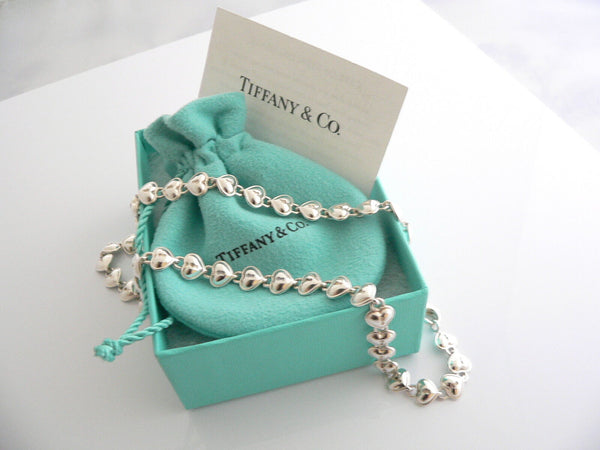 Tiffany & Co Heart Necklace Padlock Link Love Charm Chain Pendant Gift Pouch Art