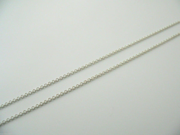 Tiffany & Co Notes Necklace Square Pendant Charm 18 Inch Chain Love Gift Classic