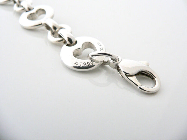 Tiffany & Co Silver Stencil Cut Out Heart Bracelet Bangle Love Gift Art Classic