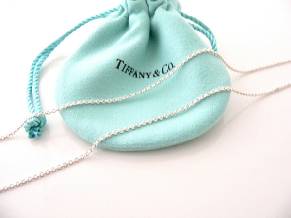 Tiffany & Co Peretti Alphabet K Necklace Pendant Charm Large 30 Inch Chain Gift