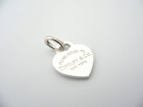 Tiffany & Co Silver Return Heart Charm Pendant Oval Clasp 4 Necklace Bracelet