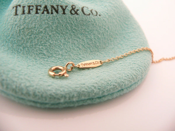 Tiffany & Co 18K Gold Large Jade Gemstone Heart Necklace Pendant Gift Love Pouch