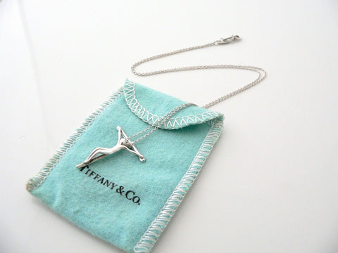 Tiffany & Co Peretti Cross Necklace Pendant Chain Large 19.5 Inches Gift Pouch