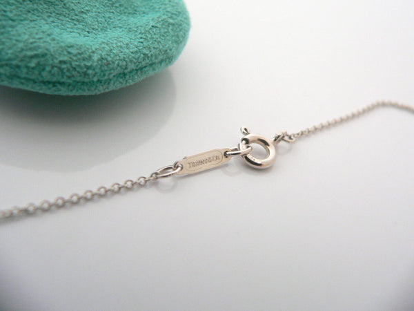Tiffany & Co Silver Signature X Necklace Pendant Charm 16.5 Inch Chain Gift Love