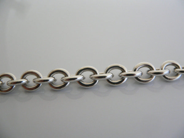 Tiffany & Co Silver 1837 Circle Toggle Clasp Charm Bracelet Bangle Gift Love
