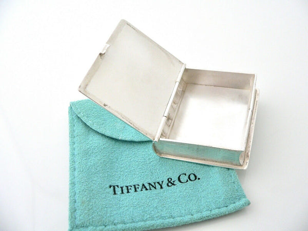 Tiffany & Co Book Pill Box Case Container Pouch Hinge Hinged Gift Love T and Co