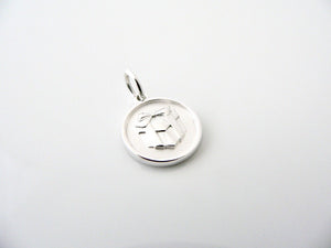 Tiffany & Co Silver Charm Gift Box Circle Round Pendant Lexicon Love T and Co