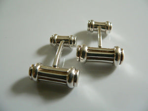 Tiffany & Co Silver Atlas Column Bar Cuff Link Cufflink Rare Gift Love Statement