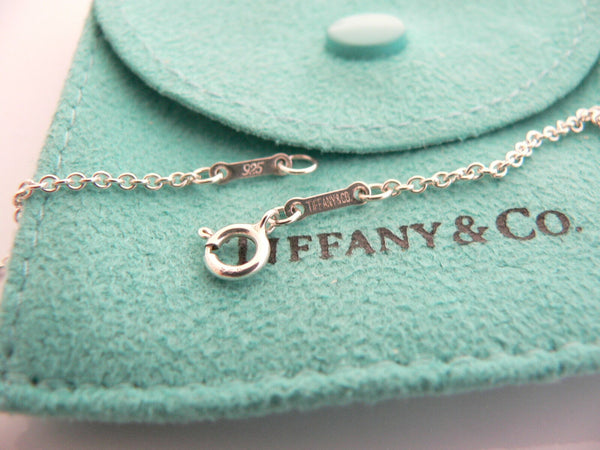 Tiffany & Co Wave Necklace Pendant Sculpture Charm 17 Inch Love Gift Pouch Art
