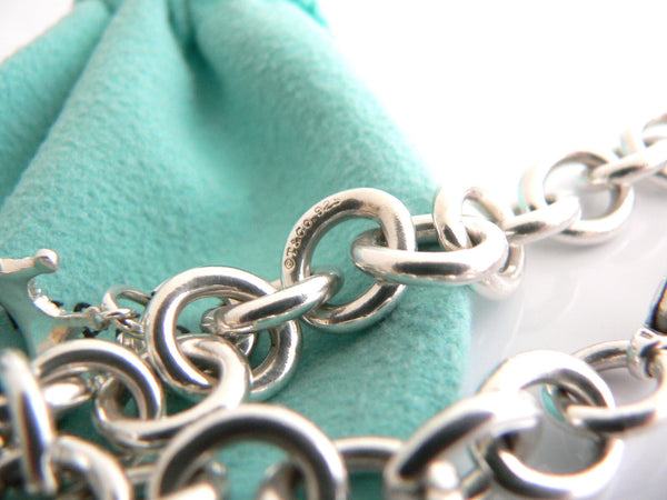 Tiffany & Co Silver Crown Bracelet Charm Princess 8 Inch Longer Gift Pouch Love