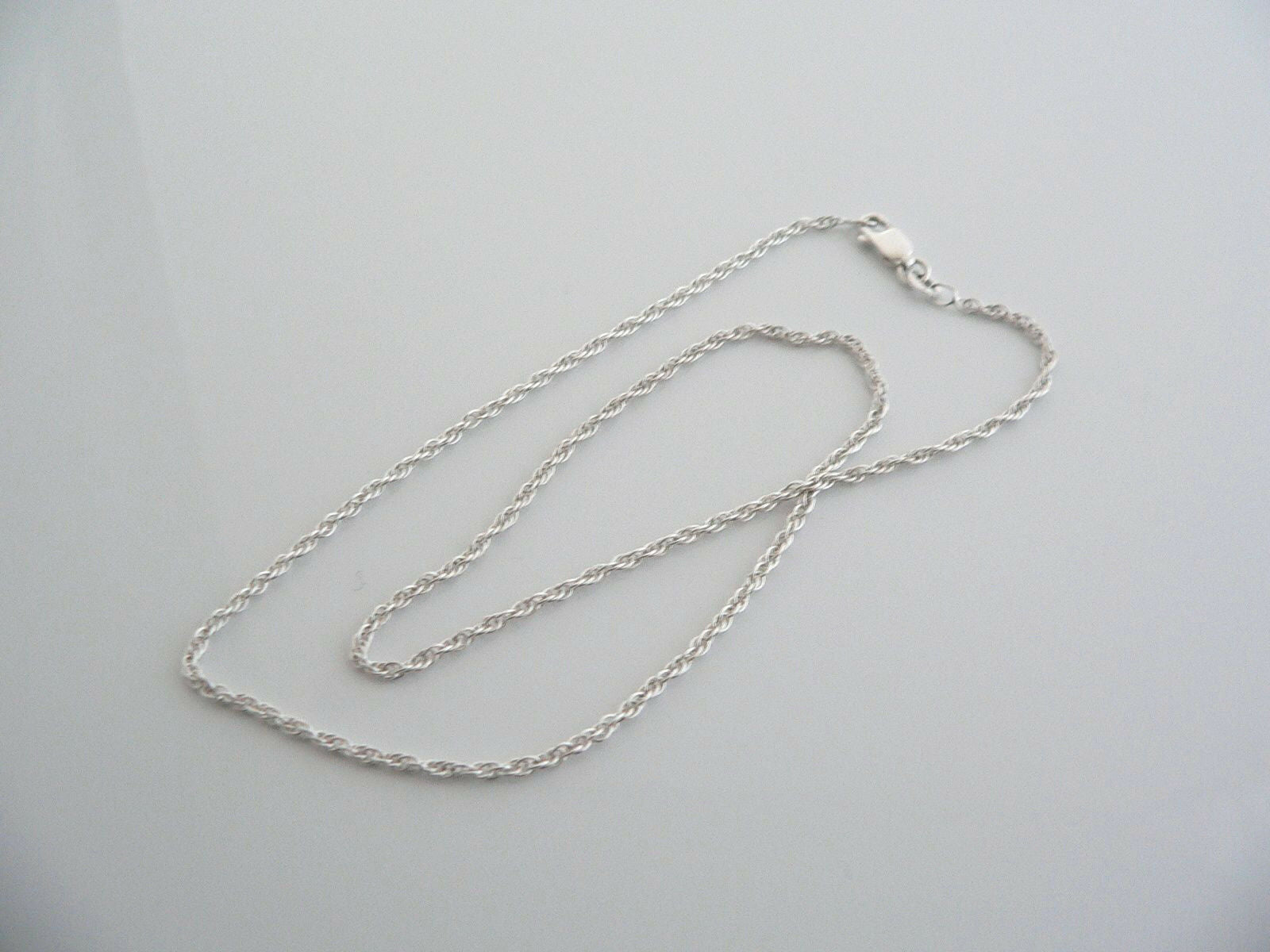 Sterling Silver Twisted Necklace Pendant Charm Chain Excellent Gift Love