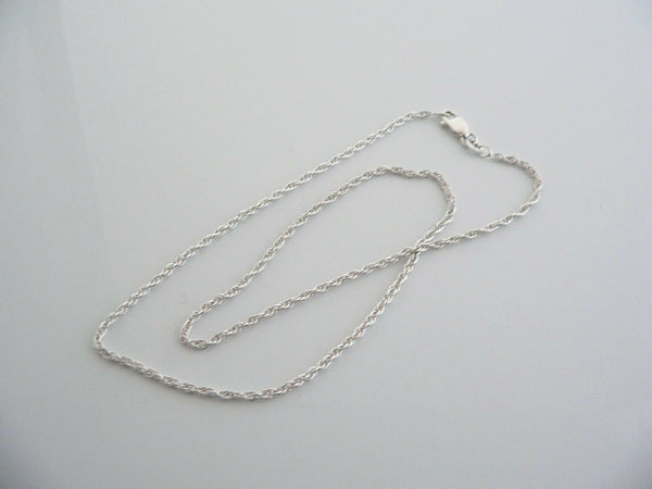 Sterling Silver Twisted Necklace Pendant Charm Chain Excellent Gift Love