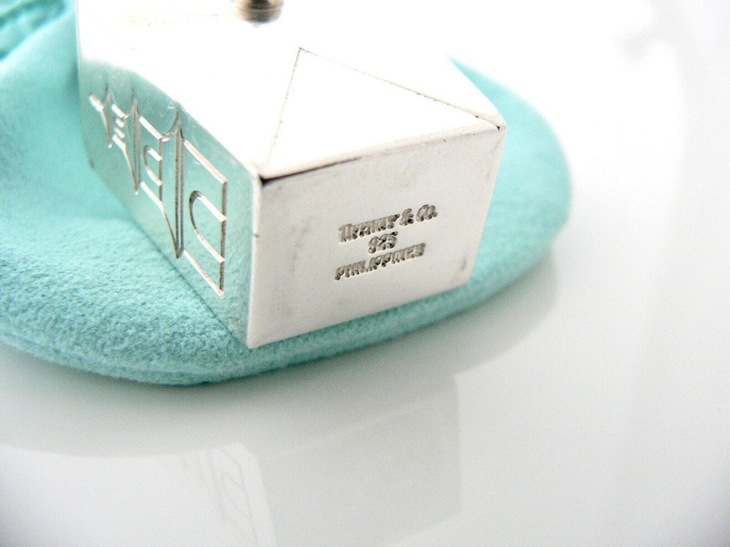 Tiffany & Co Silver Gift Box Pill Box Case Ribbon Bow Signature Pouch