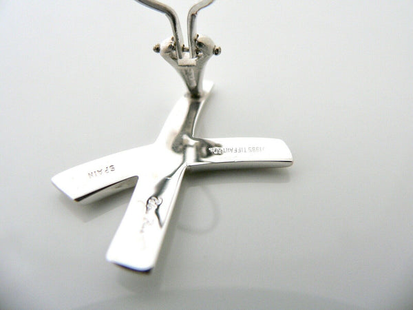 Tiffany & Co Picasso Kiss Earrings X Clip Omega Backs Silver Love Gift Classic