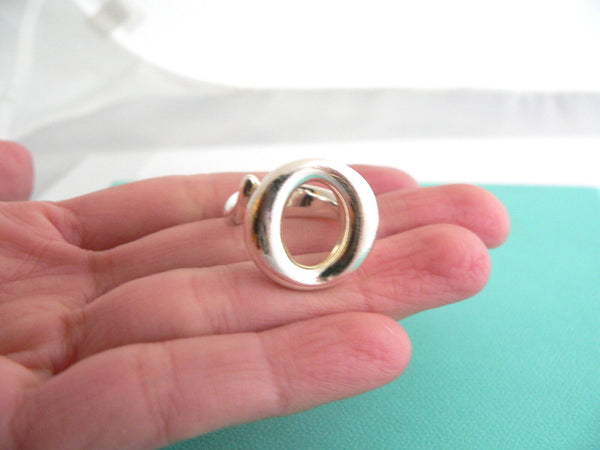 Tiffany & Co Sevillana Ring Silver Band Sz 5 Love Gift Statement T and Co Art