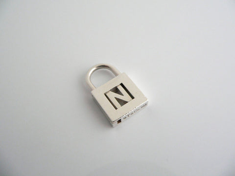 Tiffany & Co Alphabet N Pendant Personalize Gift Padlock Charm Love Old Version