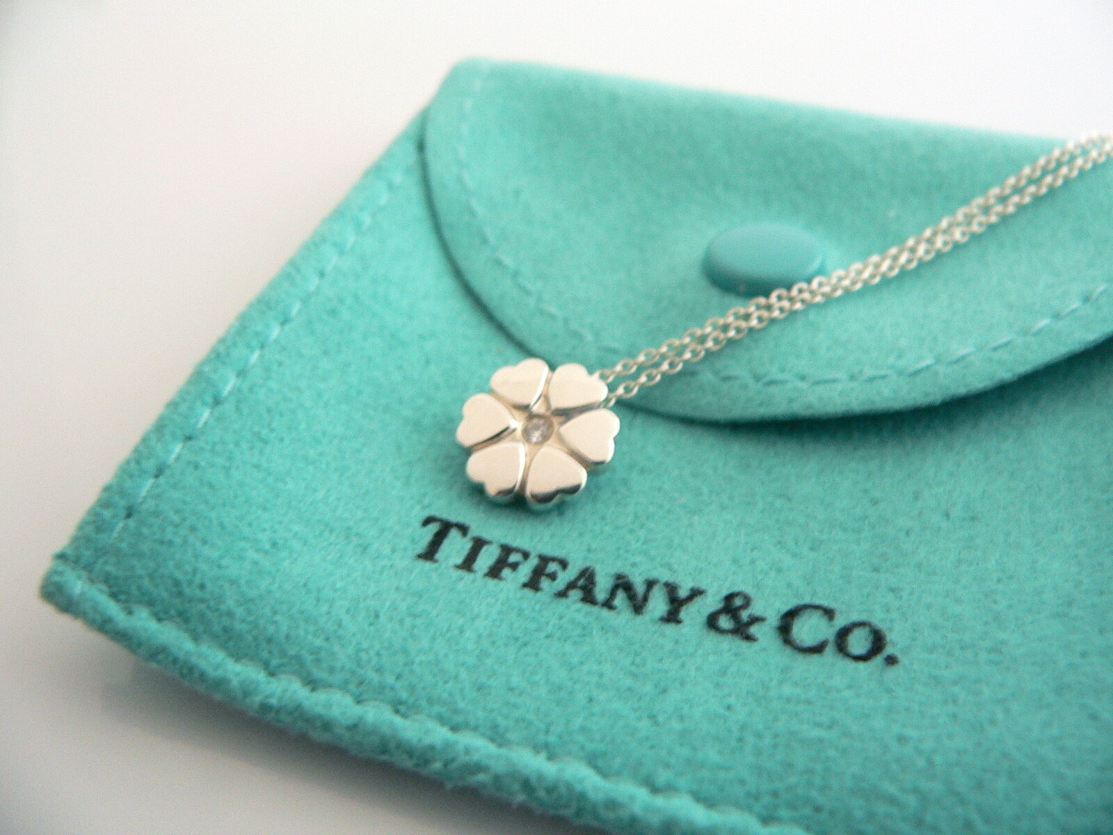 Tiffany & Co Crown of Hearts Diamond Necklace Pendant Chain Charm Picasso Love