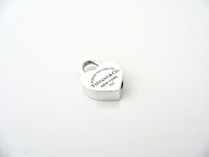 Tiffany & Co Return to Tiffany Silver Heart Padlock Pendant Charm Gift Love