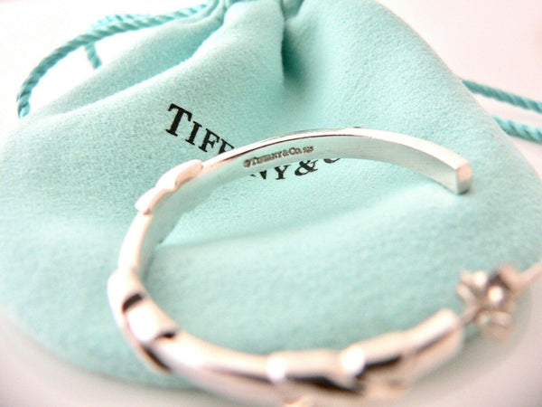 Tiffany & Co Signature X Hoop Hoops Earrings 1.4 Inch Gift Pouch Love Classic