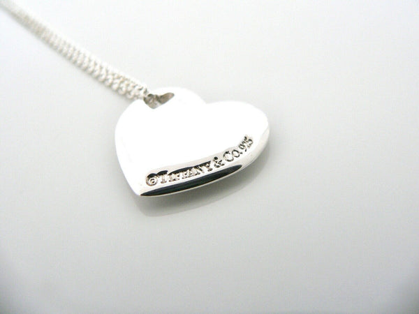 Tiffany & Co Silver Double Heart Necklace Pendant Charm Chain Love Gift