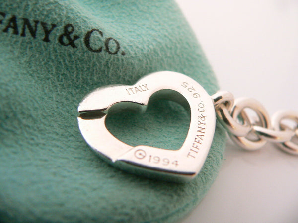 Tiffany & Co Heart Arrow Toggle Bracelet Bangle Chain Love Gift Pouch T Co 925