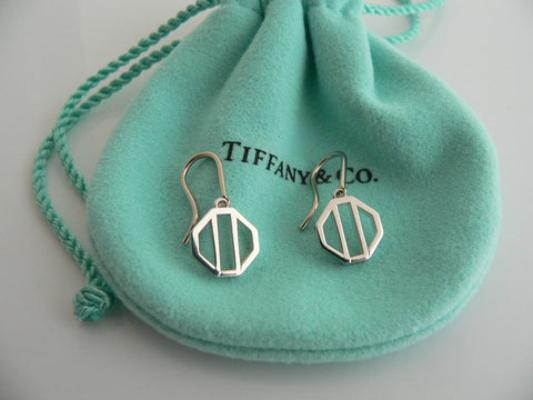 Tiffany & Co Silver Picasso Zellige Dangling Dangle Earrings Gift Love Pouch