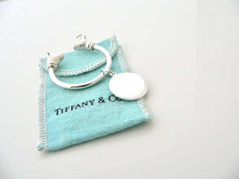 Tiffany & Co Silver Bull Bear Finance Keyring Key Ring Chain Finance Stocks Gift